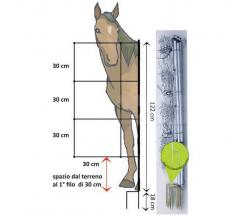 ELEKTRIFIZIERTE NET FÜR PFERDE UND KÄLBER 30 MT - 7348
