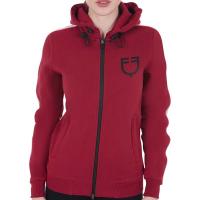 EQUESTRO DAMEN-KAPUZENPULLOVER AUS BAUMWOLL-FLEECE