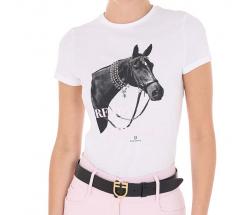 EQUESTRO DAMEN T-SHIRT mit PRINT READY TO THE PARTY  - 9868