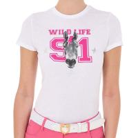 EQUESTRO DAMEN T-SHIRT WILD LIFE aus BAUMWOLLE