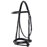 EQUESTRO DECO ENGLISH BRIDLE ITALIENISCHEN LEDER MEXICAN MODELL