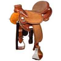 WESTERN-SATTEL WEST WOOD CLASSIC LADYWADE mit VERARBEITETEM RAND