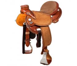 WESTERN-SATTEL WEST WOOD CLASSIC LADYWADE mit VERARBEITETEM RAND - 4860