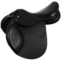 EQUESTRO SPRINGSATTEL AUS GEPRÄGTEM LEDER